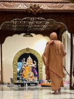Jalabhisheka and Arati by HH Swamiji on Vardhanti Divasa of Shri Devi Durga Parameshwari Sannidhih at Karla (4 March 2025)